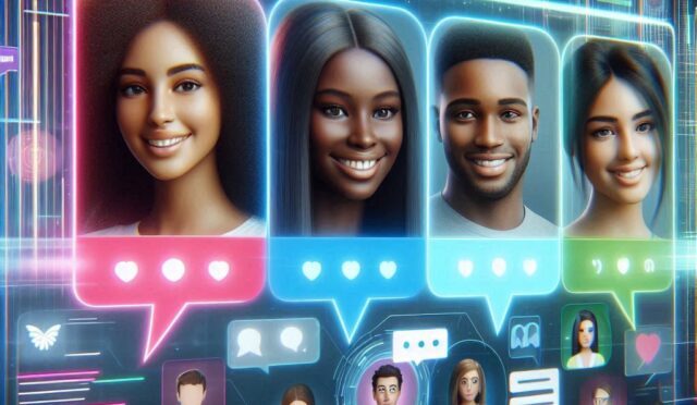 Yapay zekâ destekli sohbet ekranı