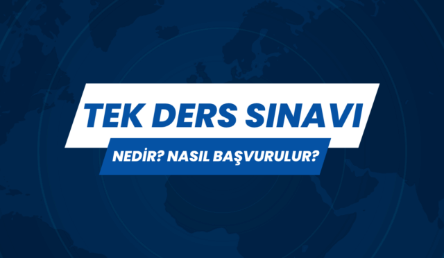 tek ders sınavı