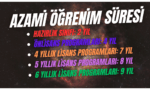 azami öğrenim süresi