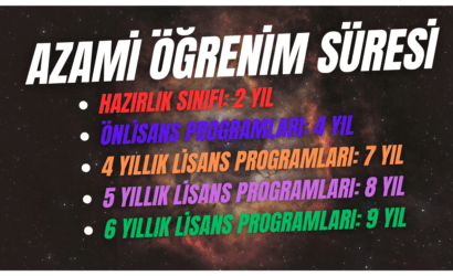 azami öğrenim süresi