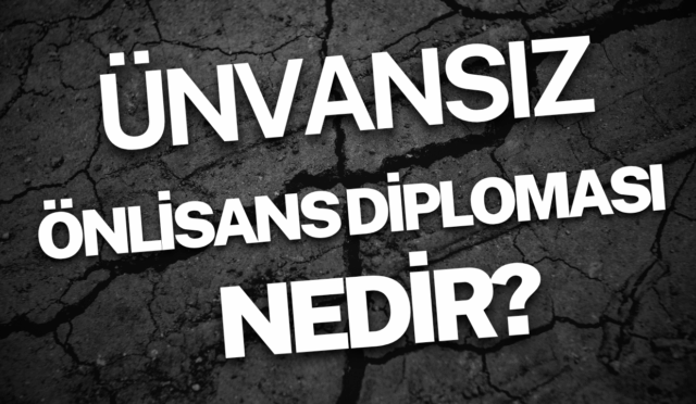 ünvansız önlisans diploması nedir